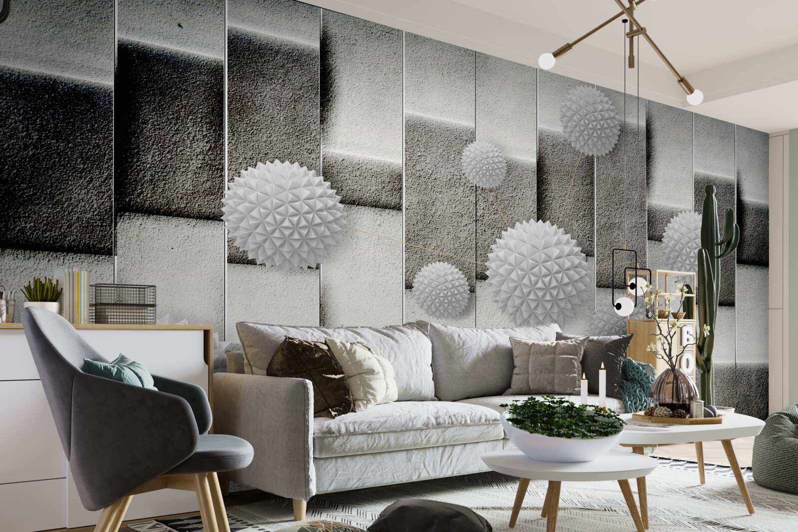 Fototapet geometrie și forme ascuțite