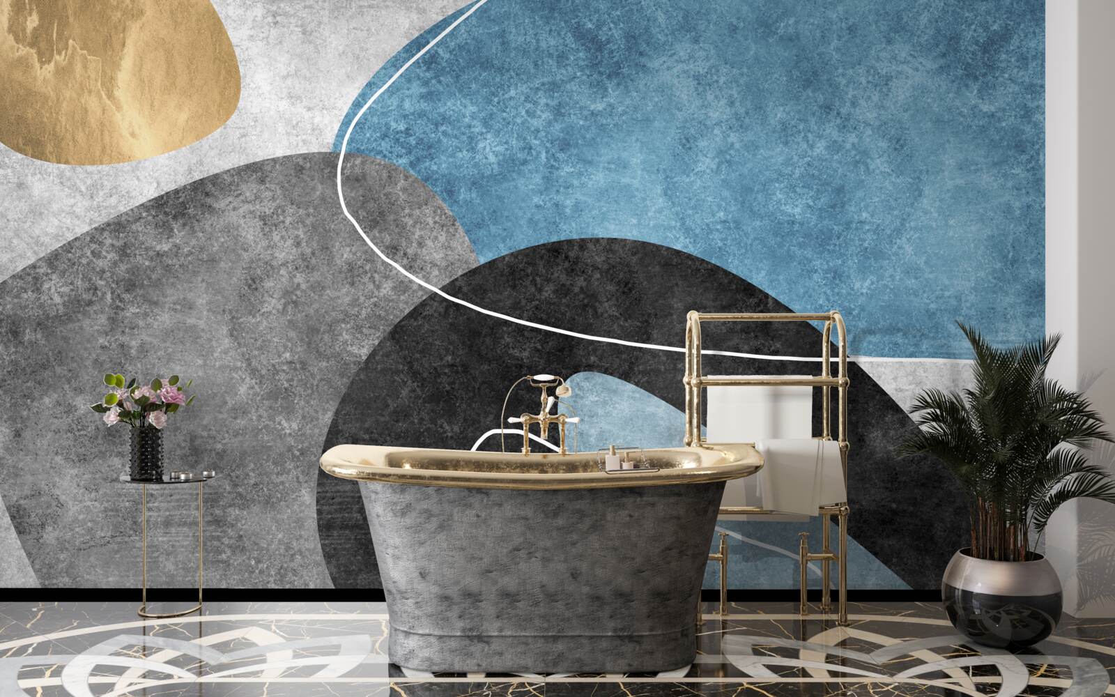 Fototapet nuanțe pastelate de marmură