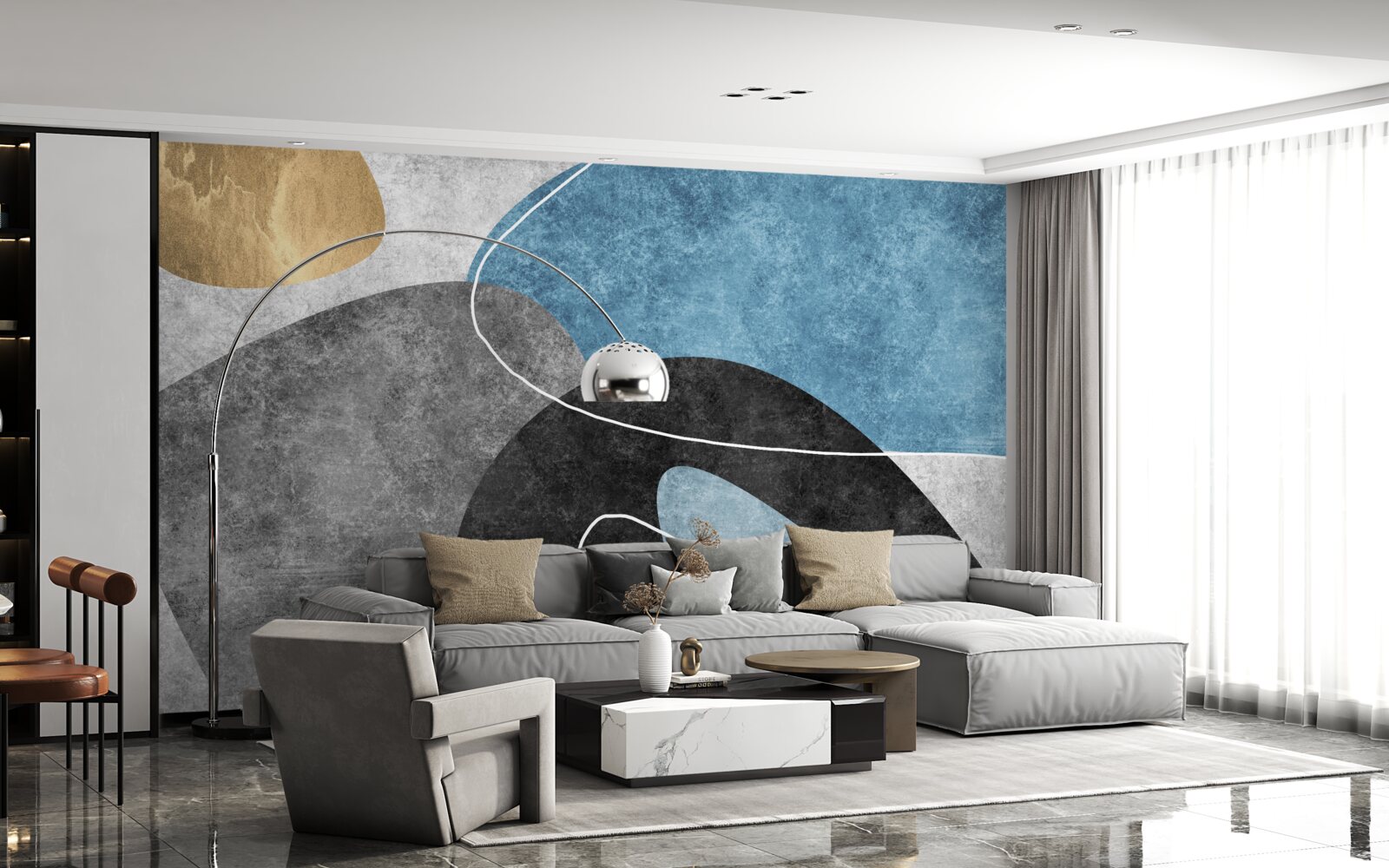 Fototapet nuanțe pastelate de marmură