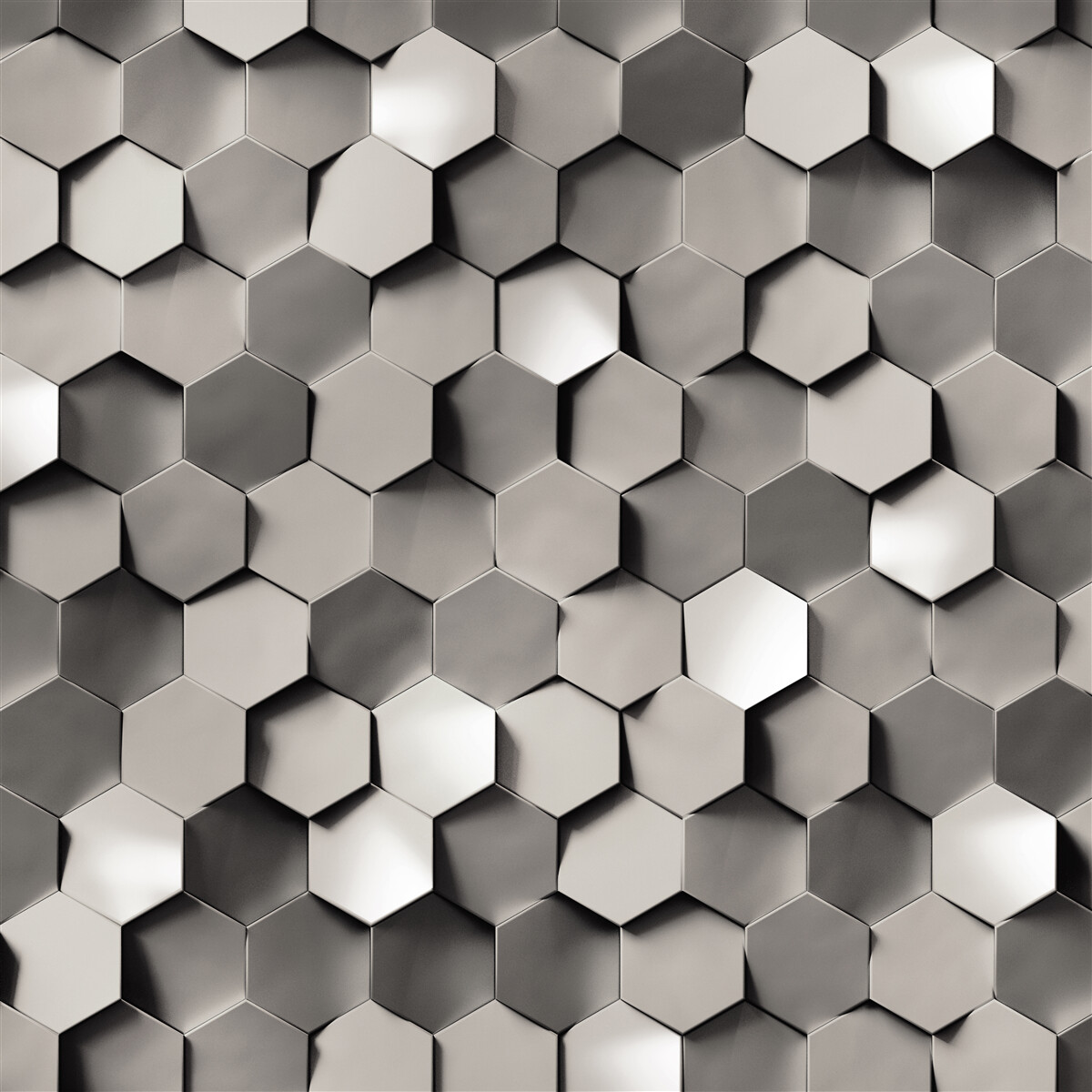 Fototapet pentagoni gri 3d