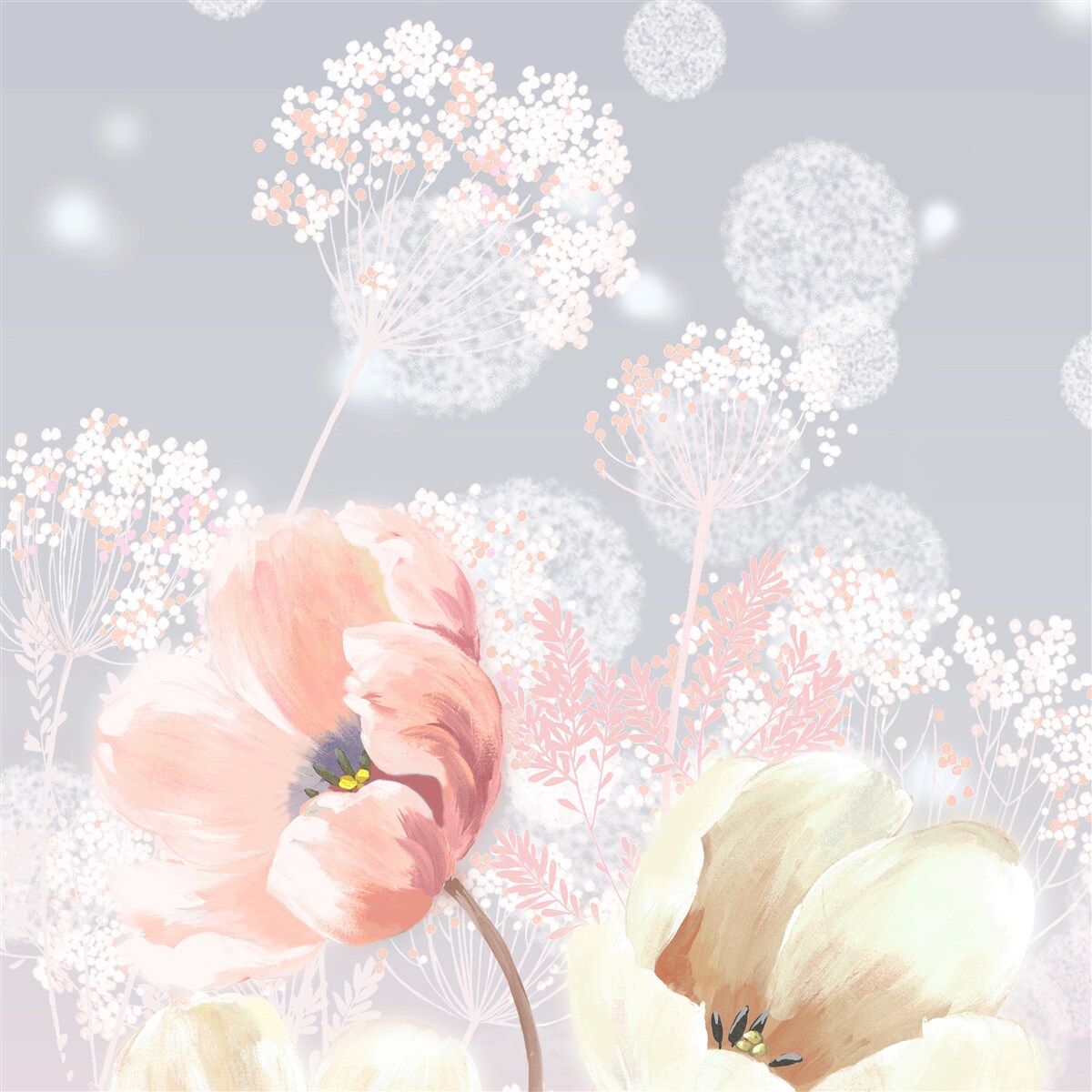 Fototapet flori de vară delicate