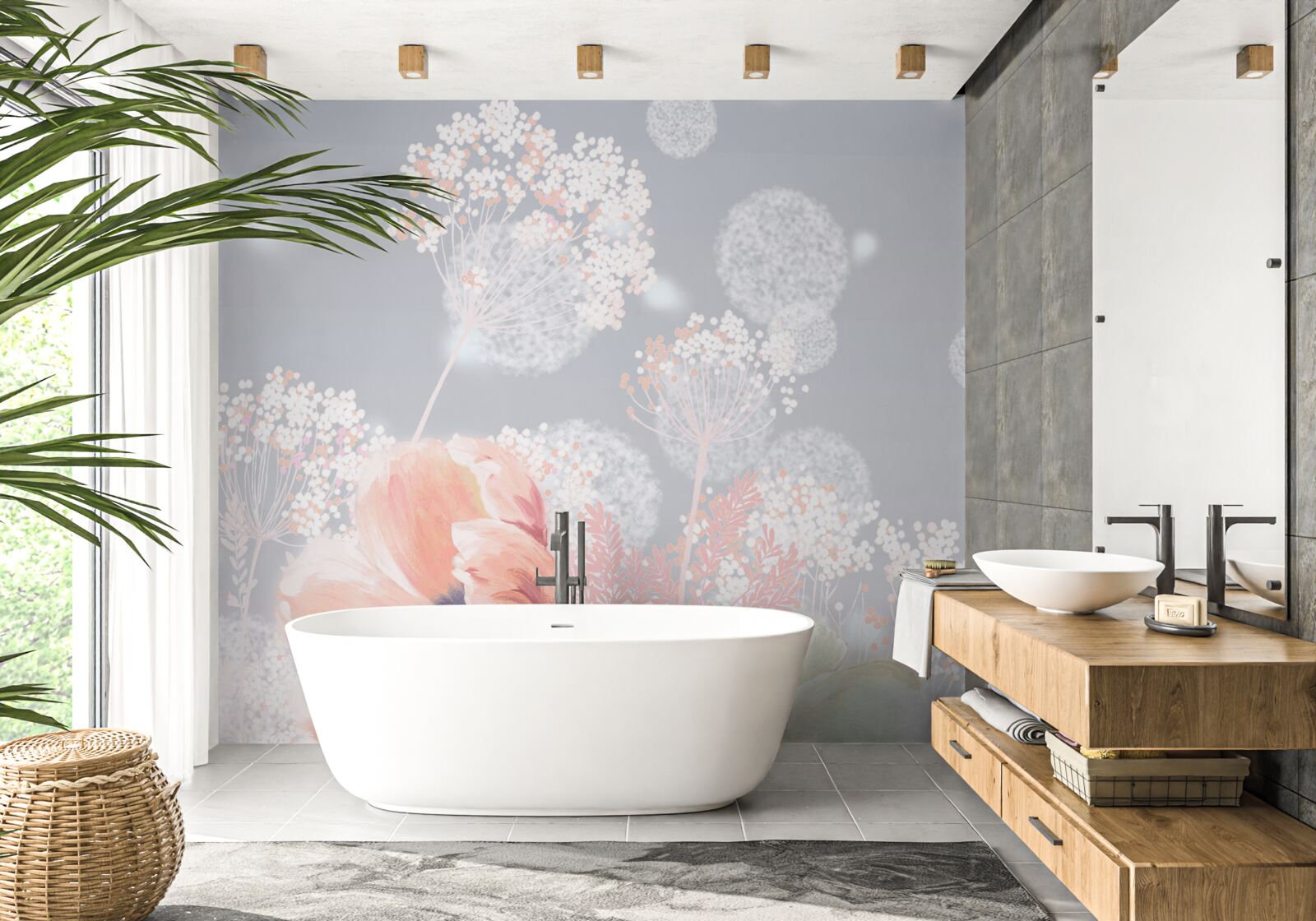 Fototapet flori de vară delicate