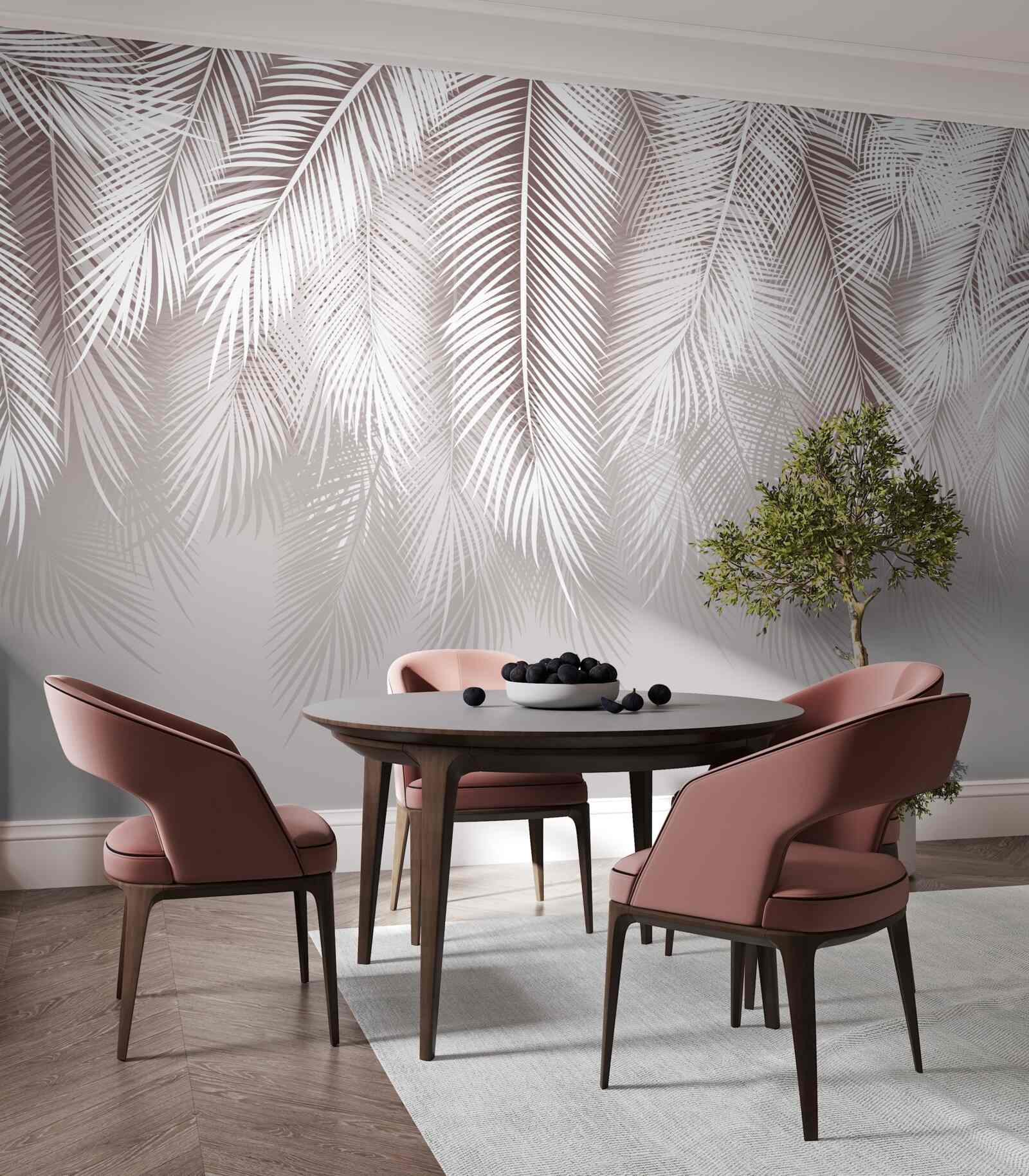 Fototapet Penele albe ca zăpada coboară încet