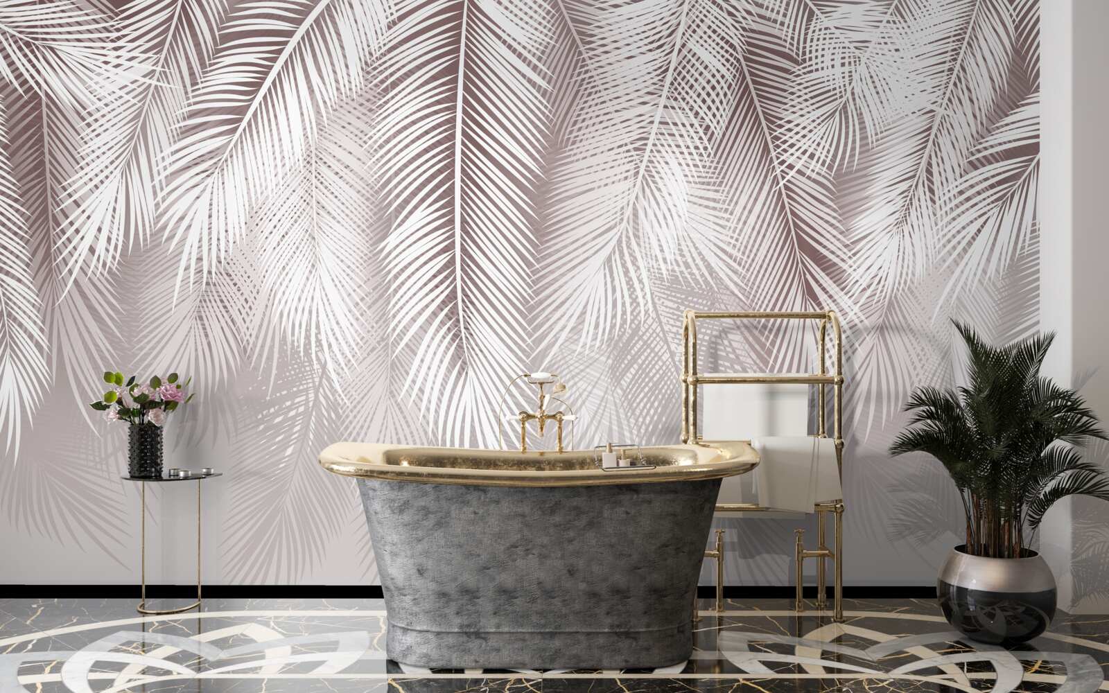 Fototapet Penele albe ca zăpada coboară încet