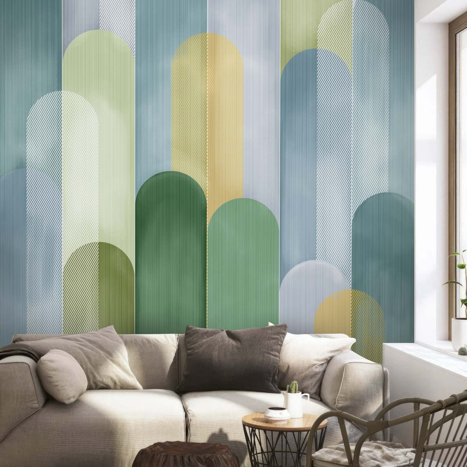 Fototapet linii verticale abstracte