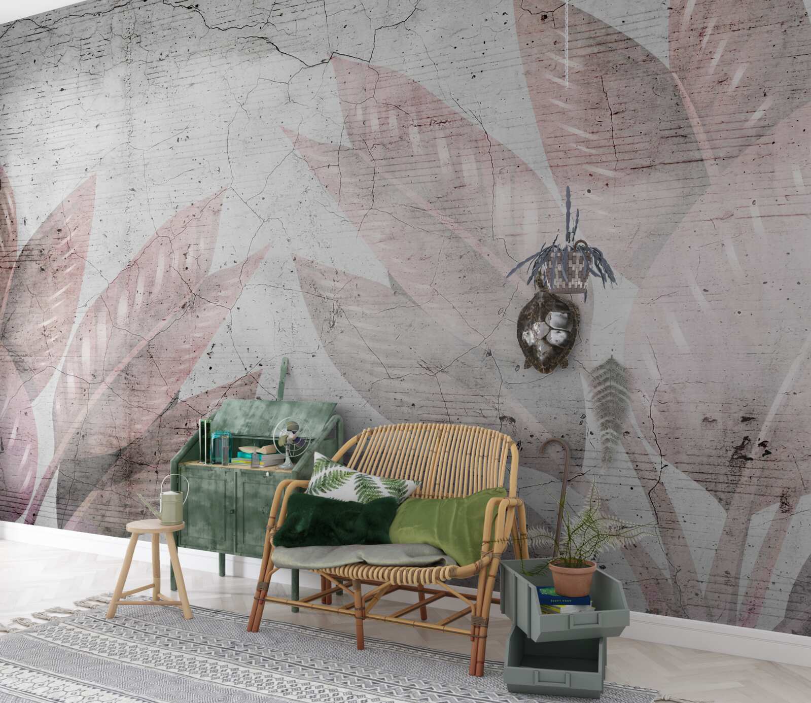 Fototapet ferigă acuarelă