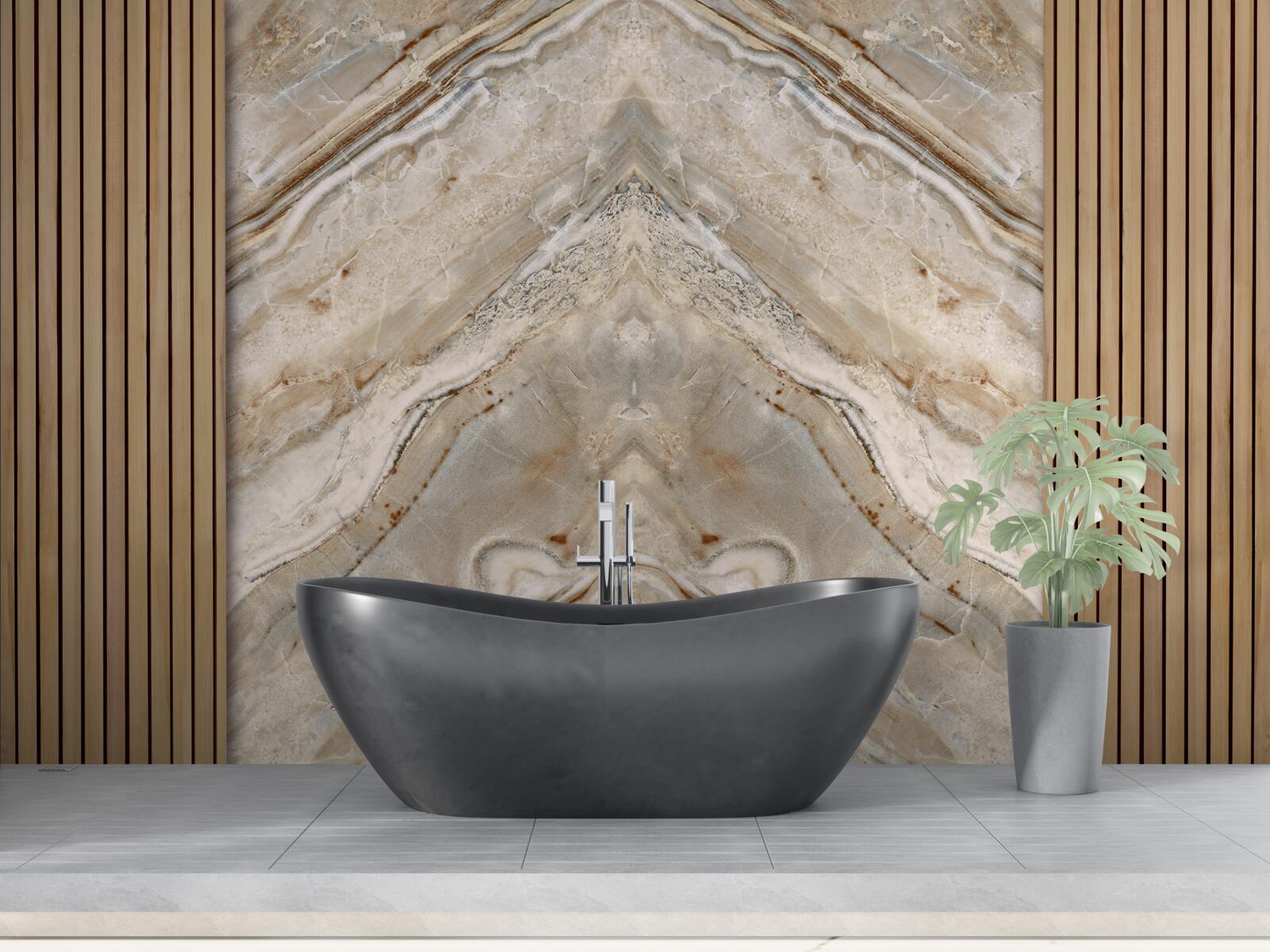 Fototapet lemn vertical cu marmură ușoară