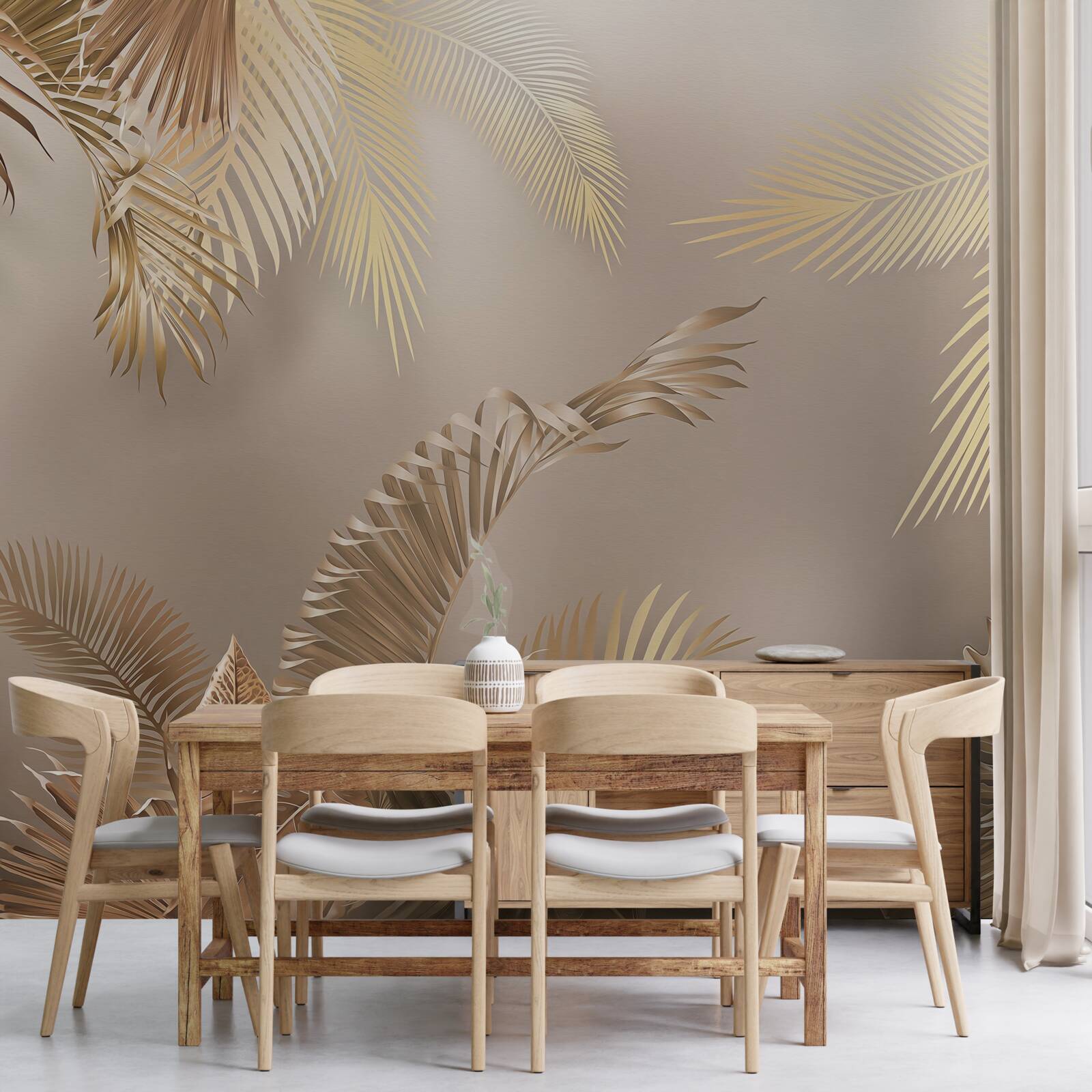 Fototapet frunze mari de ferigă