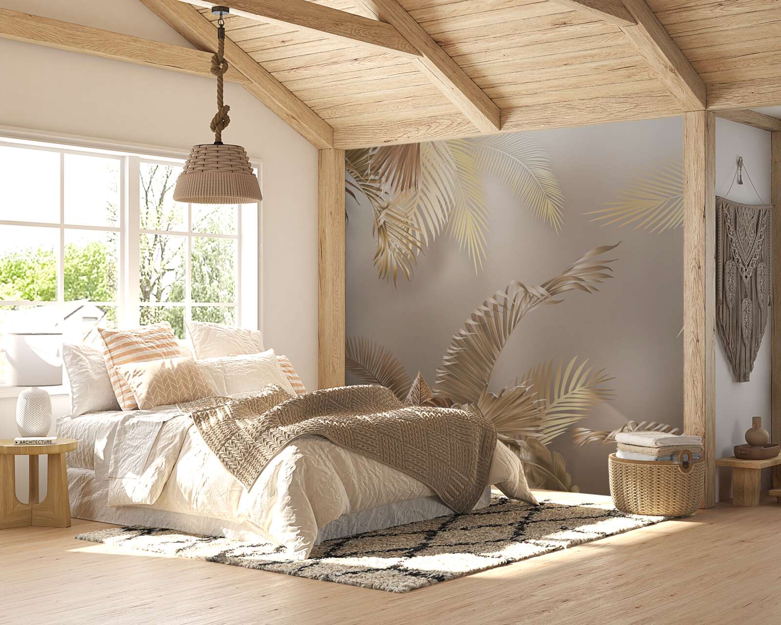 Fototapet frunze mari de ferigă