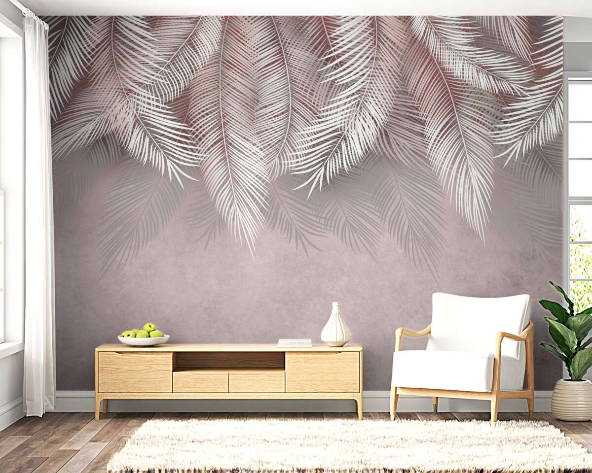 Fototapet ferigi ușoare care atârnă în jos