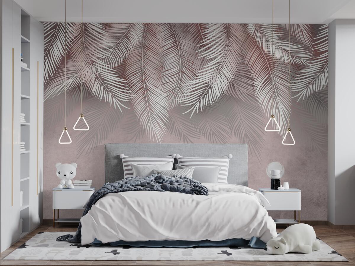 Fototapet ferigi ușoare care atârnă în jos