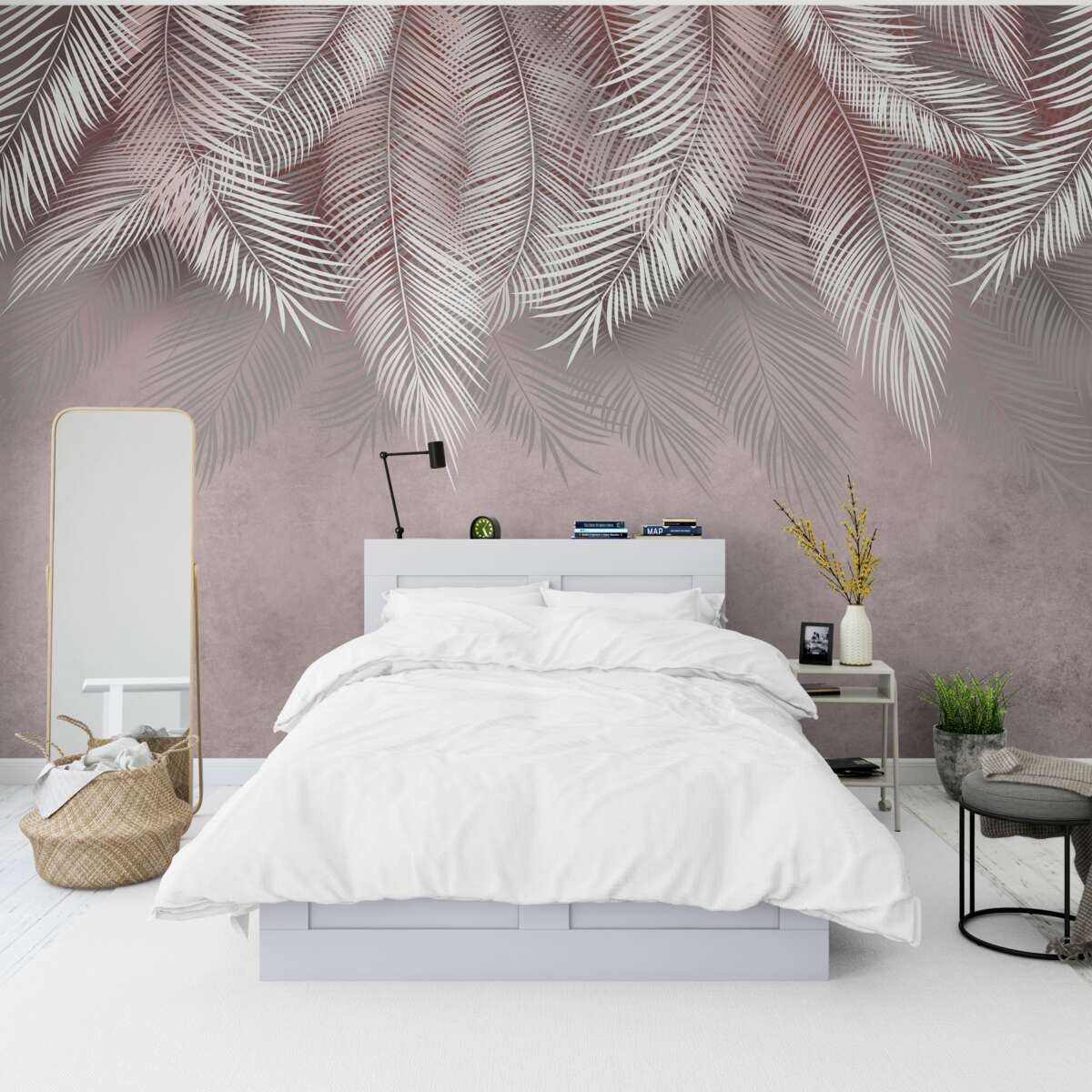 Fototapet ferigi ușoare care atârnă în jos