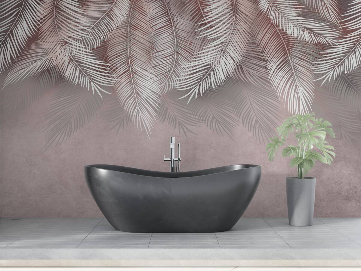 Fototapet ferigi ușoare care atârnă în jos