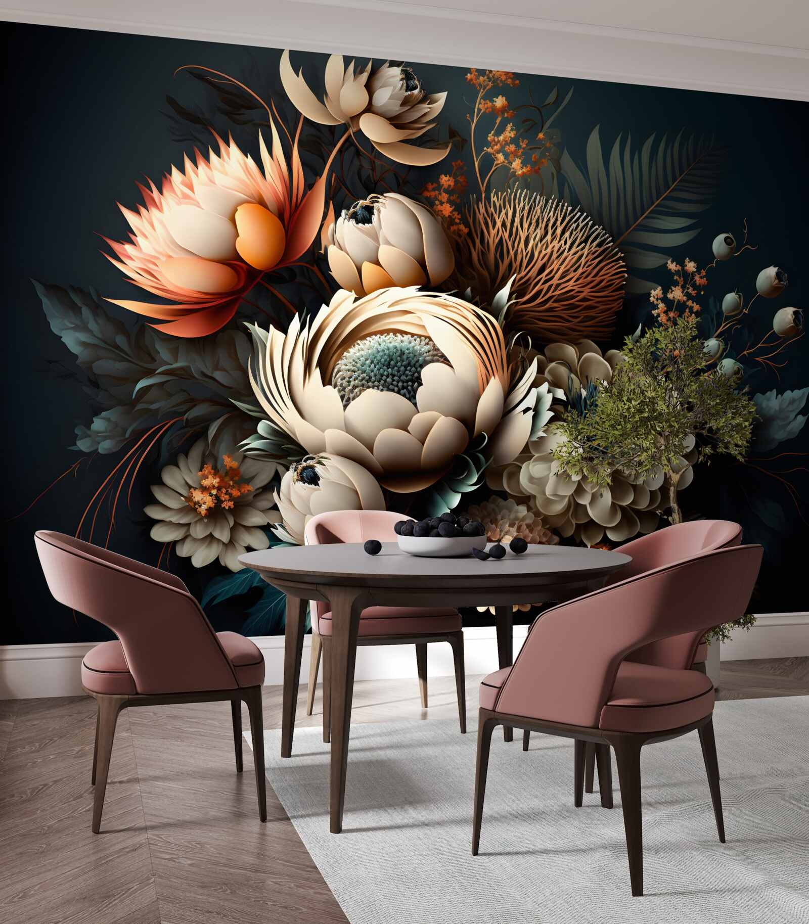 Fototapet buchet de flori de toamnă