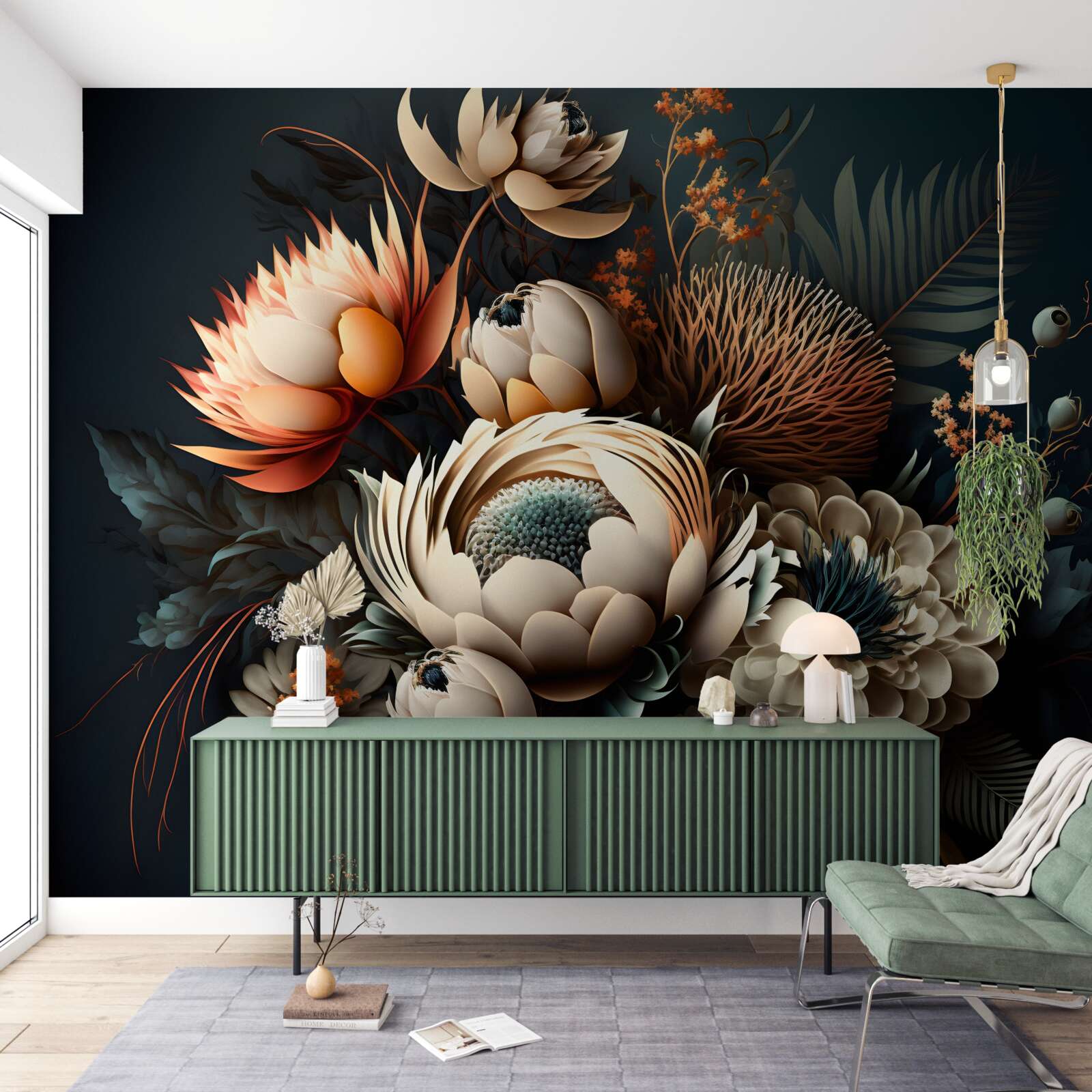 Fototapet buchet de flori de toamnă