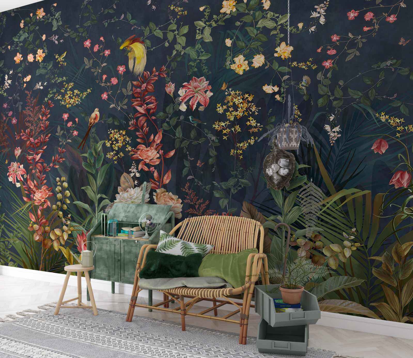 Fototapet flori de noapte luminoase