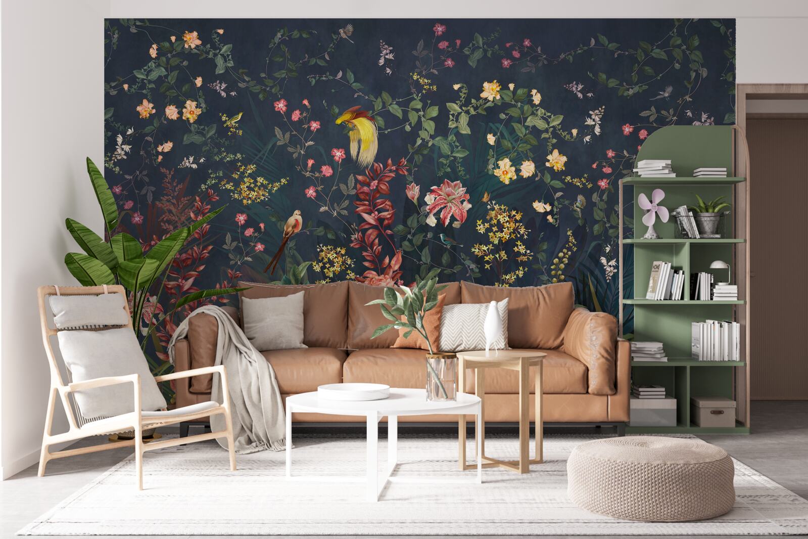 Fototapet flori de noapte luminoase