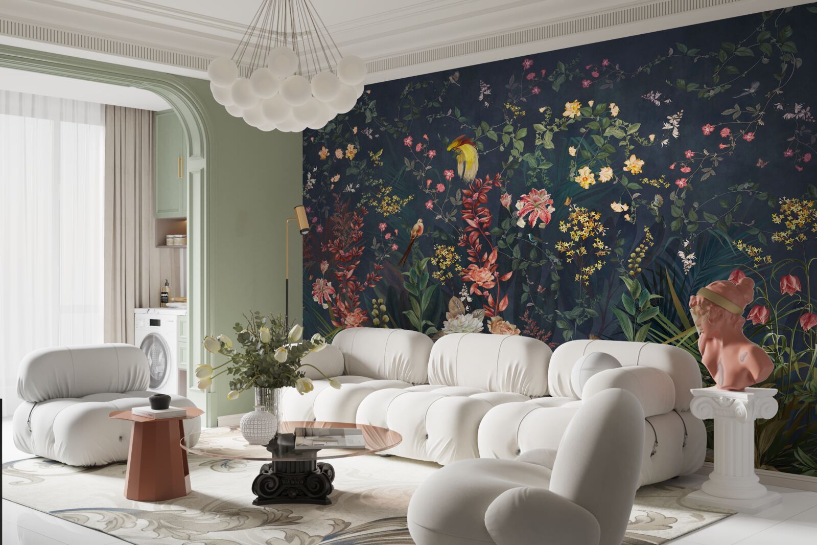 Fototapet flori de noapte luminoase