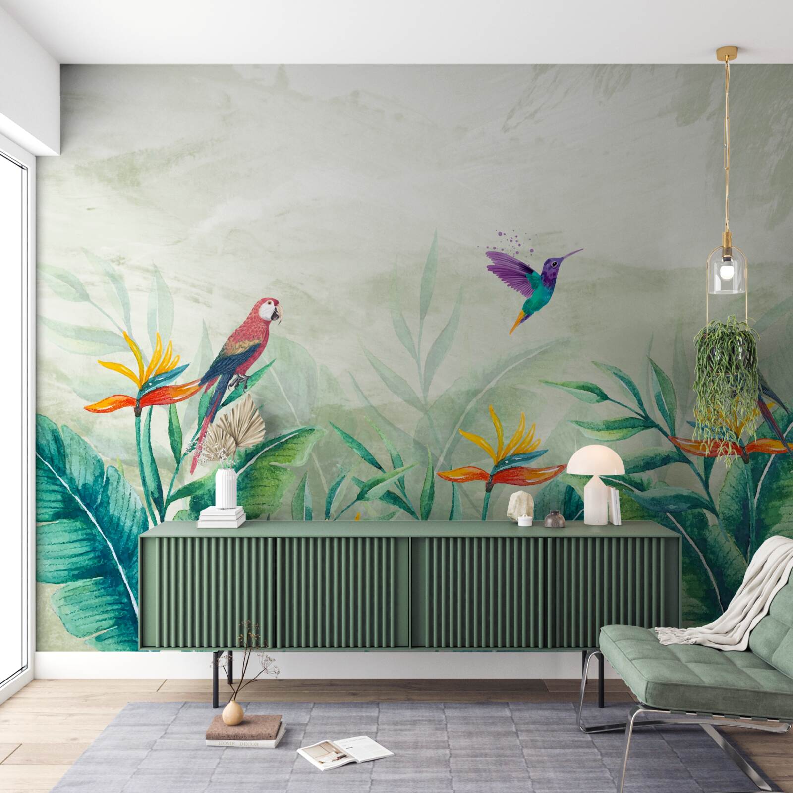 Fototapet păsările se bucură dimineața