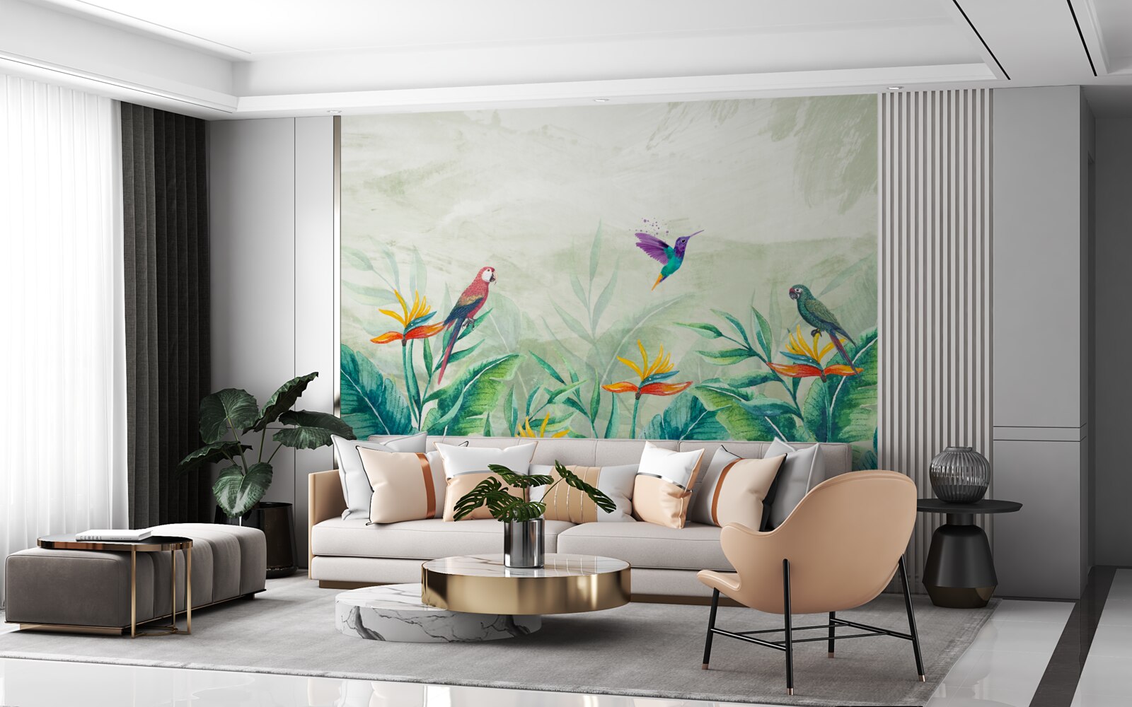 Fototapet păsările se bucură dimineața