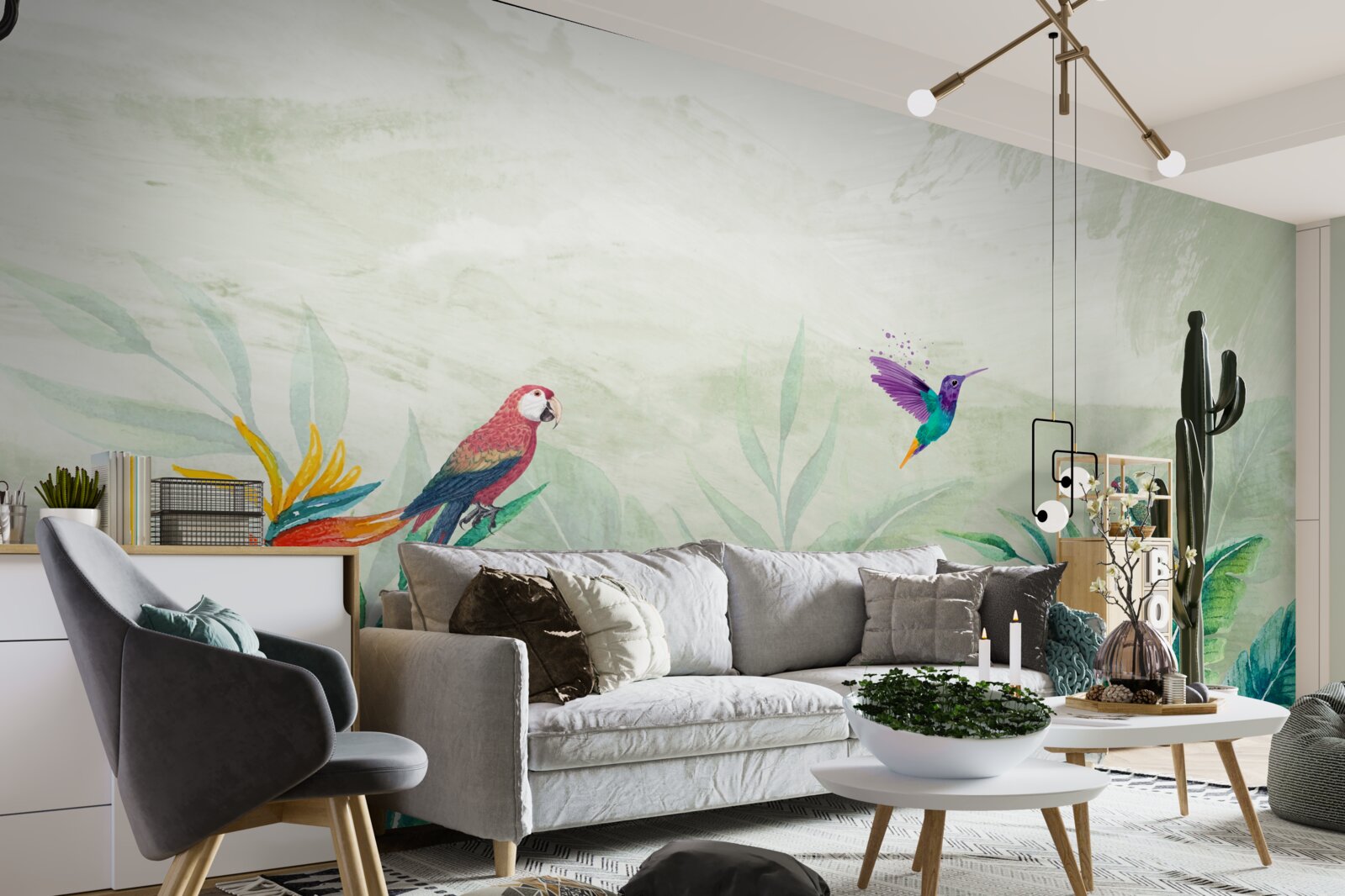 Fototapet păsările se bucură dimineața