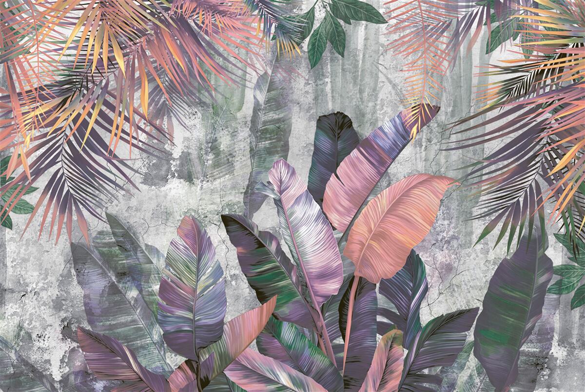 Fototapet tropice luxuriante în timpul unei ploi torențiale