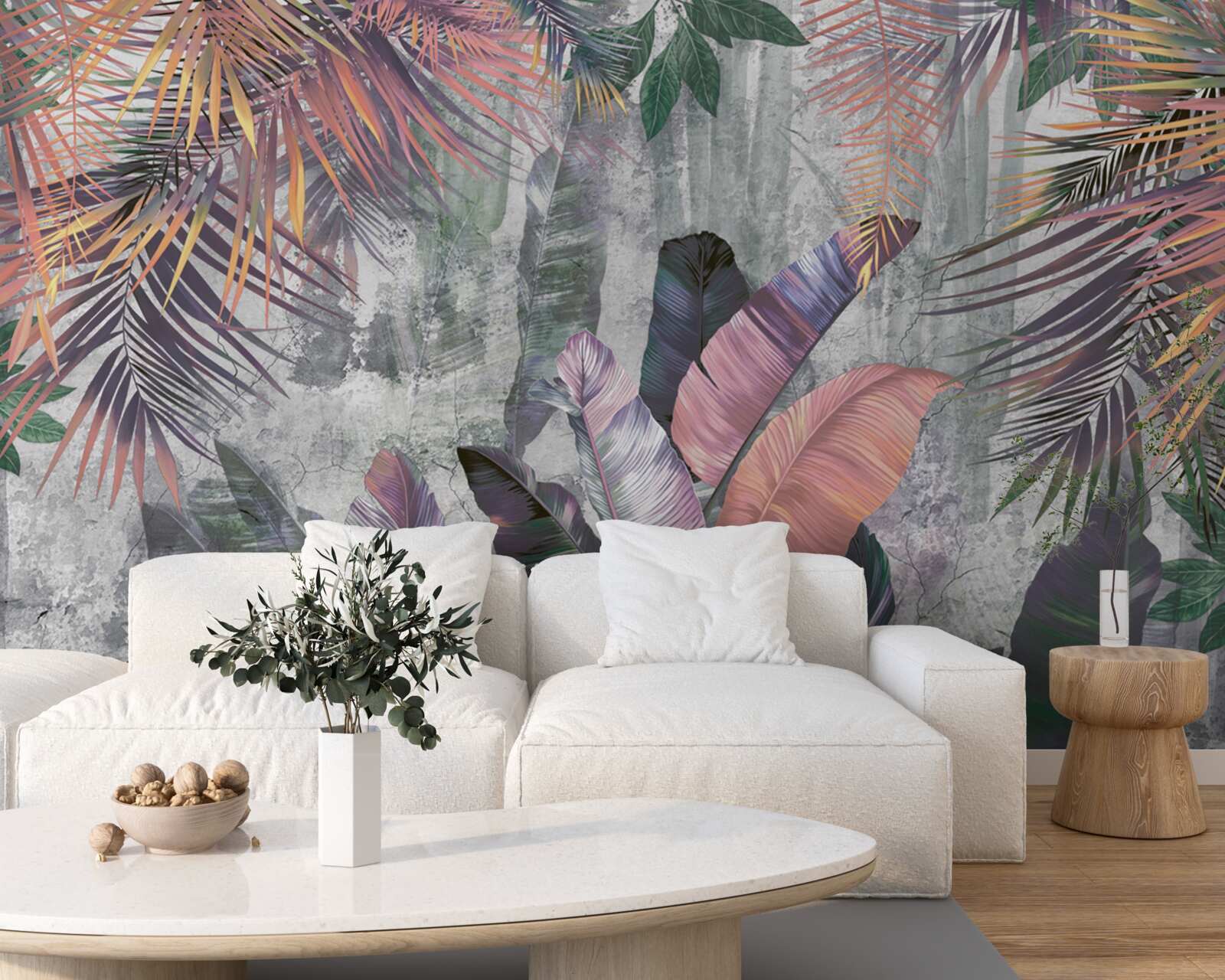 Fototapet tropice luxuriante în timpul unei ploi torențiale