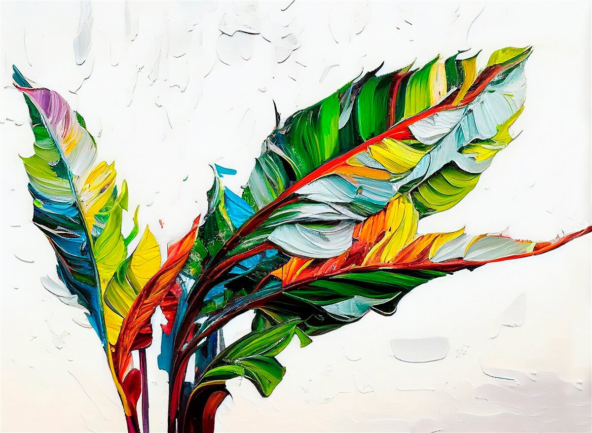 Fototapet foi vopsite în culori vii