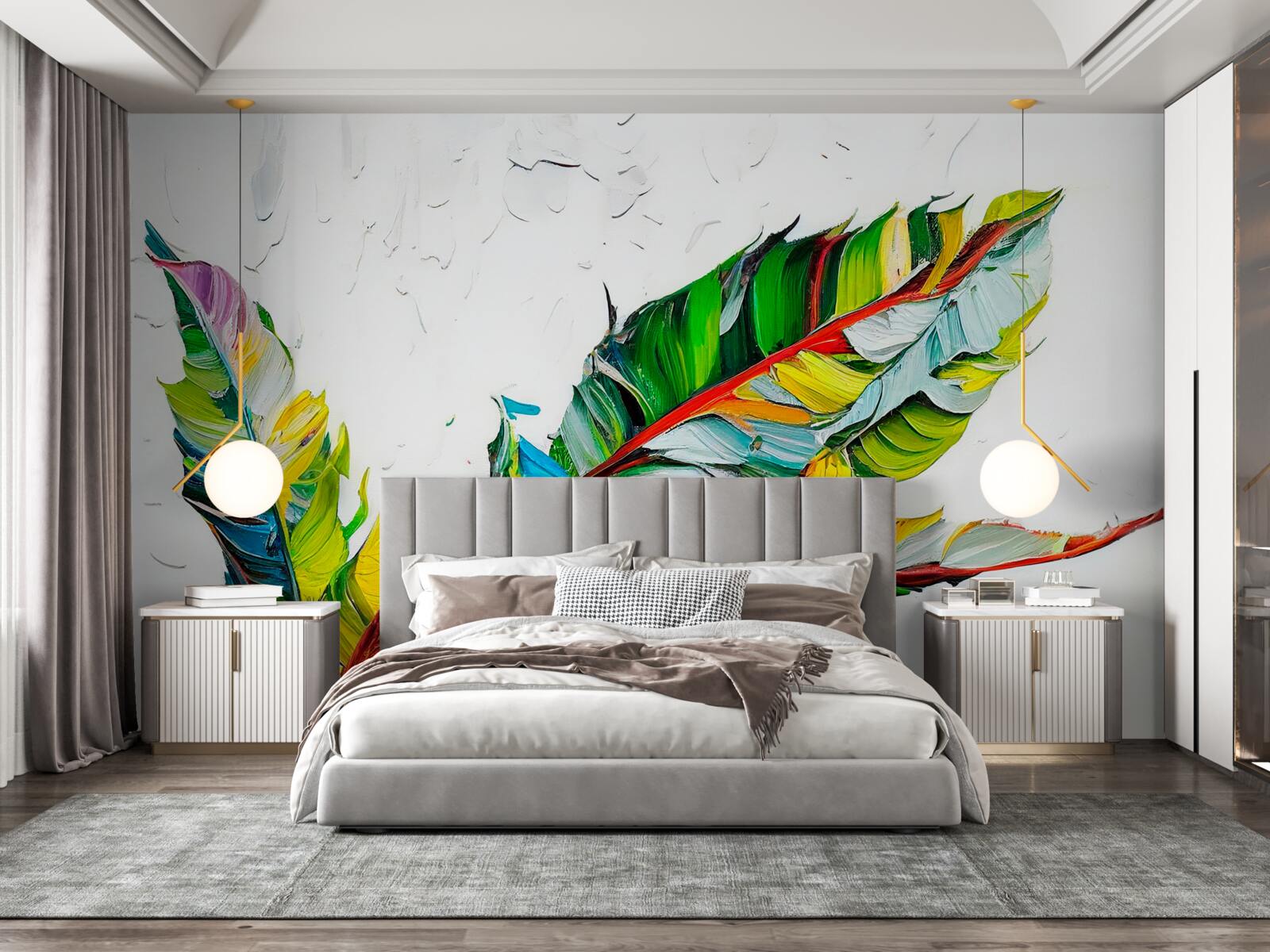 Fototapet foi vopsite în culori vii