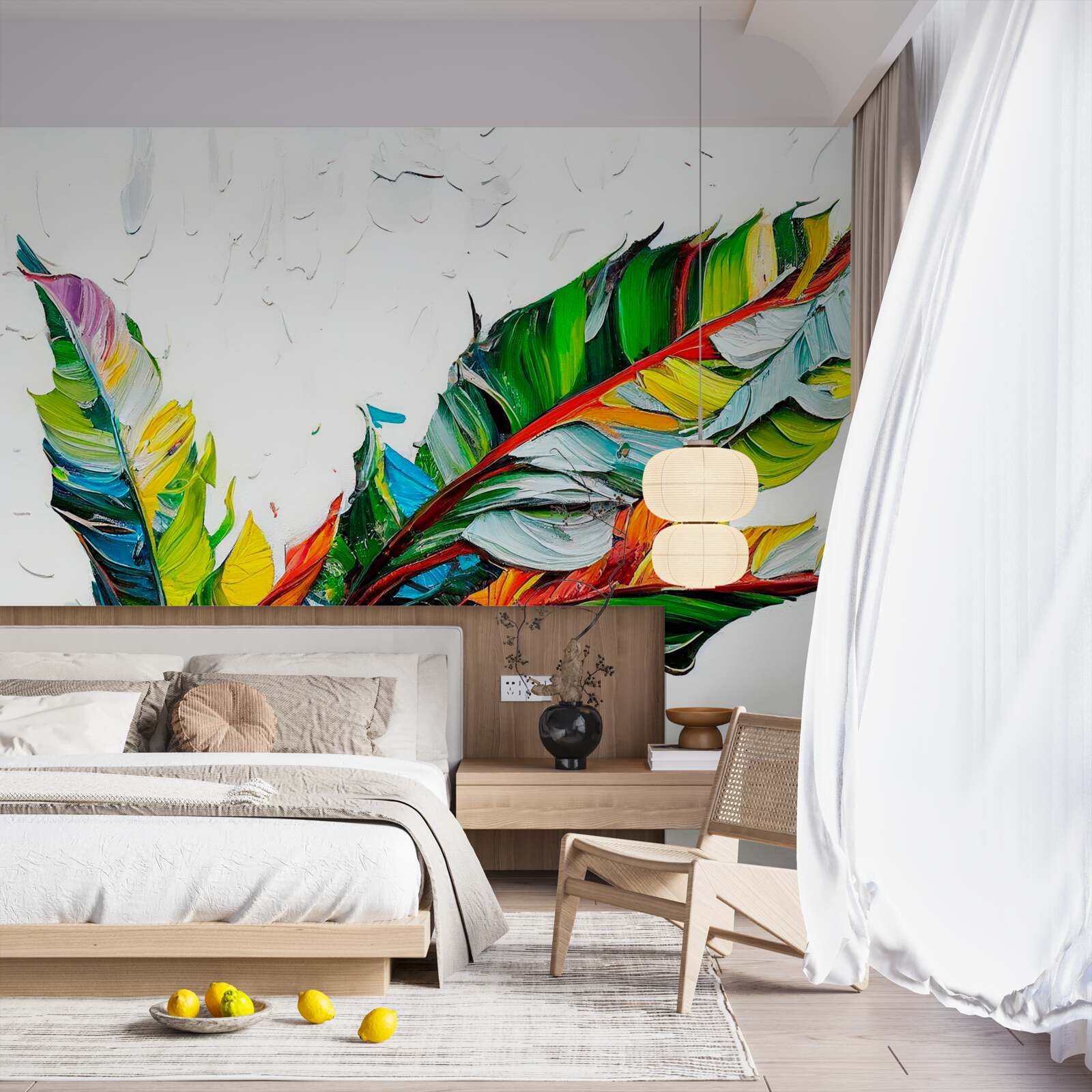 Fototapet foi vopsite în culori vii