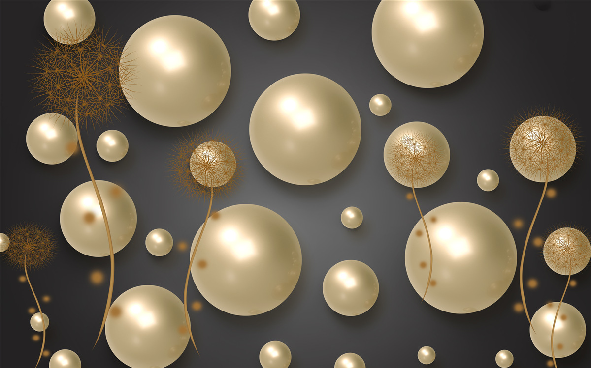 Fototapet abstracție tridimensională sub formă de millipedes