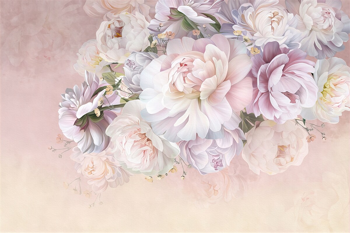 Fototapet compoziție elegantă de flori de primăvară