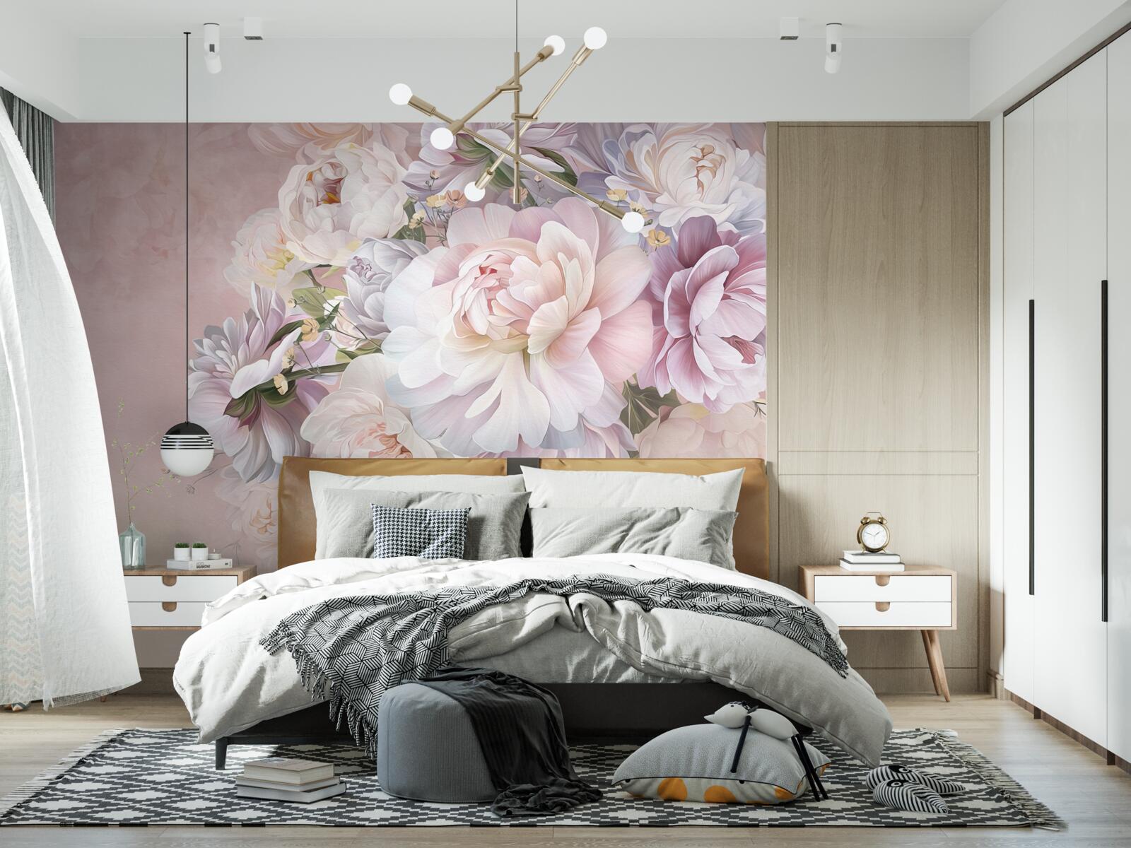 Fototapet compoziție elegantă de flori de primăvară