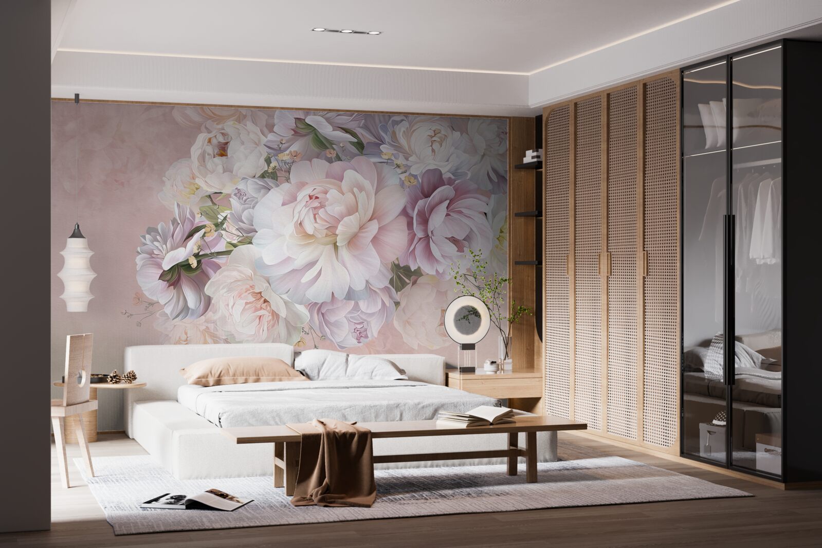 Fototapet compoziție elegantă de flori de primăvară