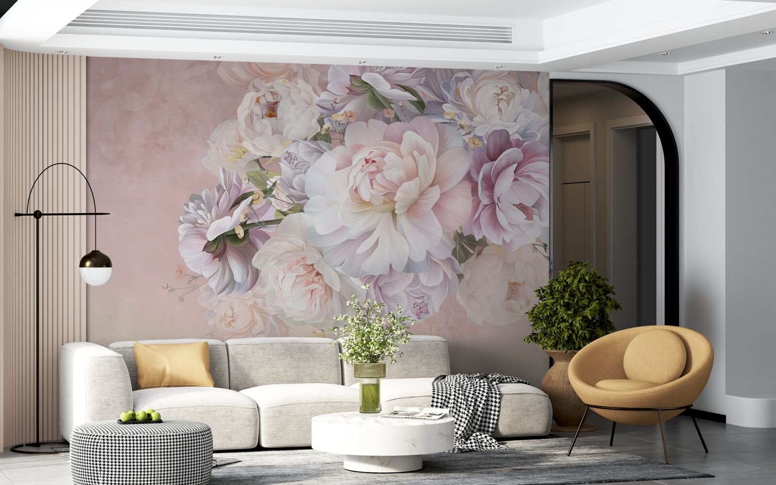 Fototapet compoziție elegantă de flori de primăvară