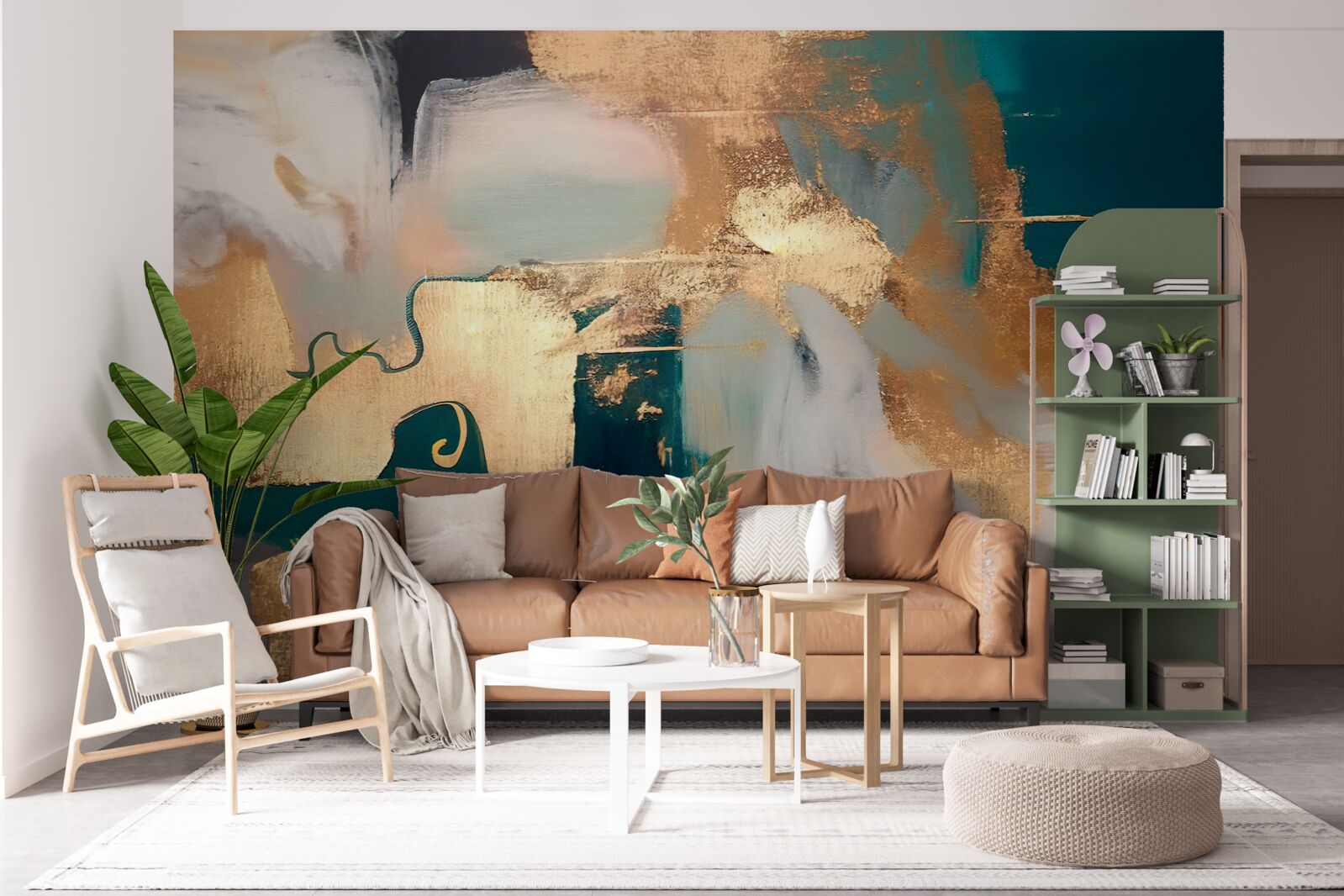 Fototapet aur murdar pe marmură gri