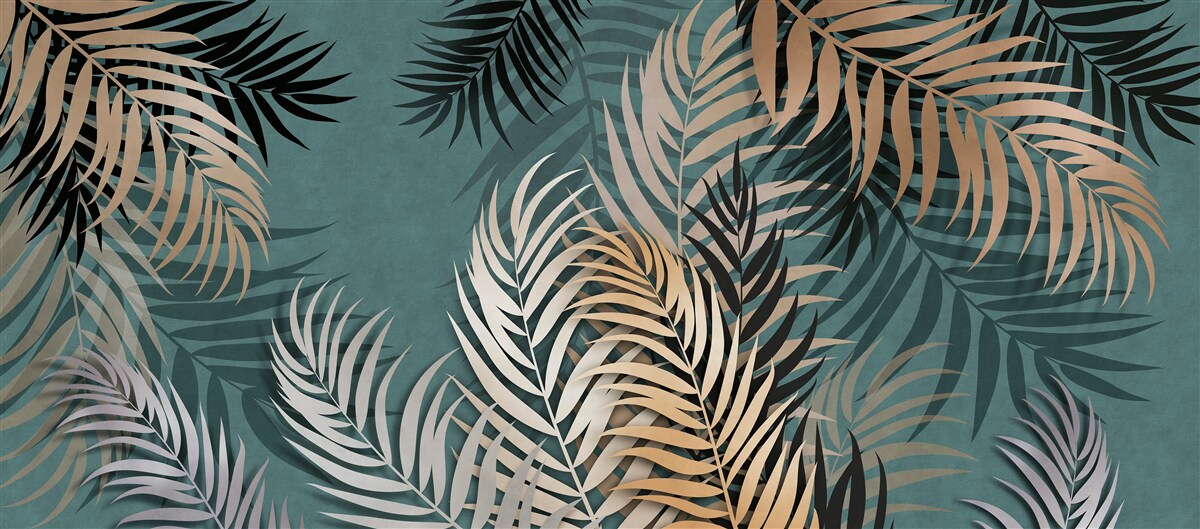 Fototapet feriga de aur noaptea