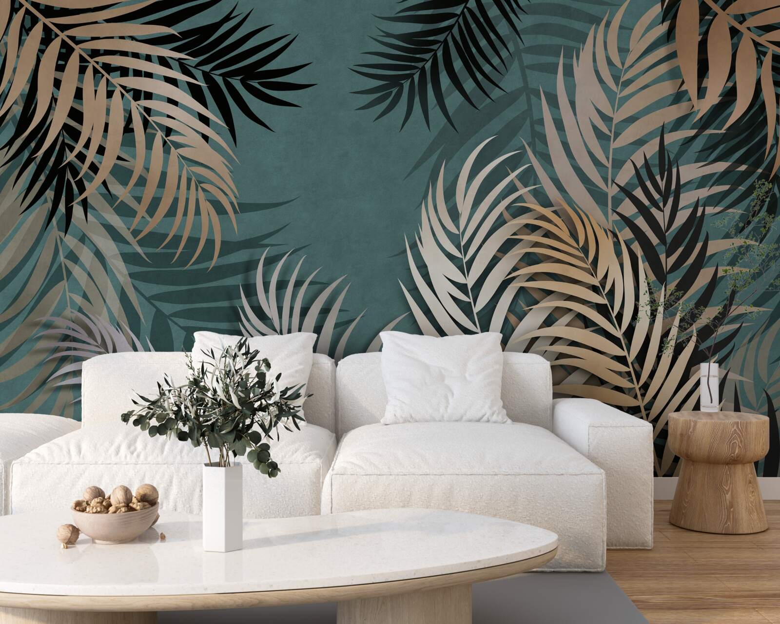 Fototapet feriga de aur noaptea