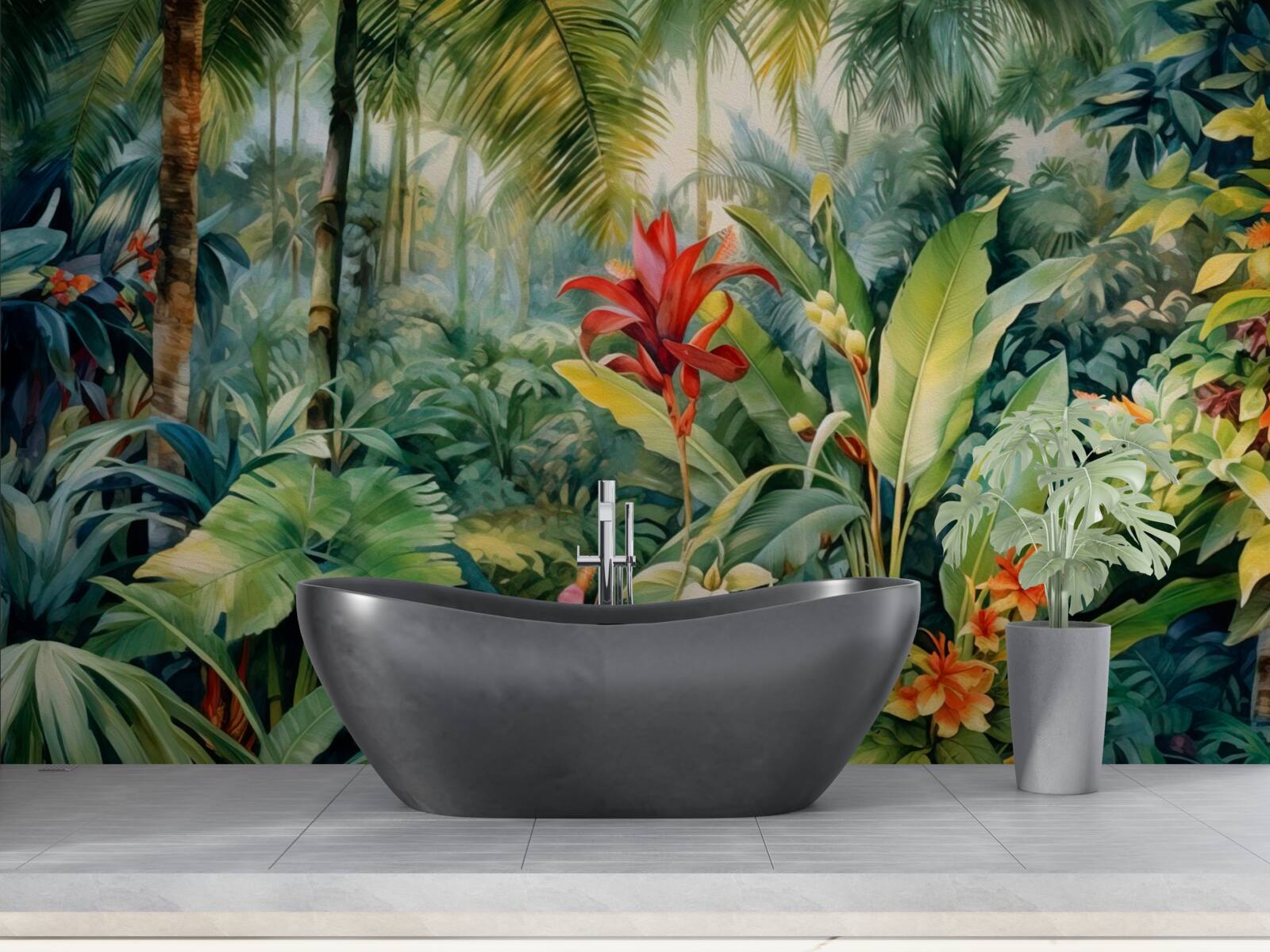 Fototapet varietate incredibilă de floră tropicală