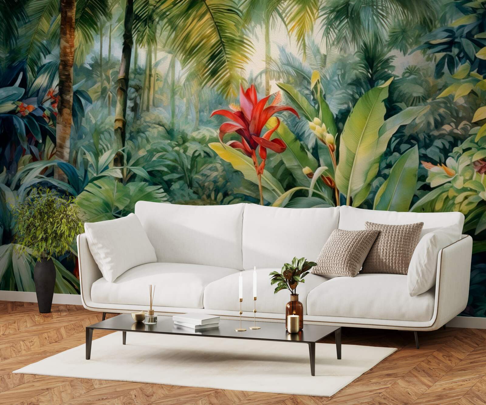 Fototapet varietate incredibilă de floră tropicală