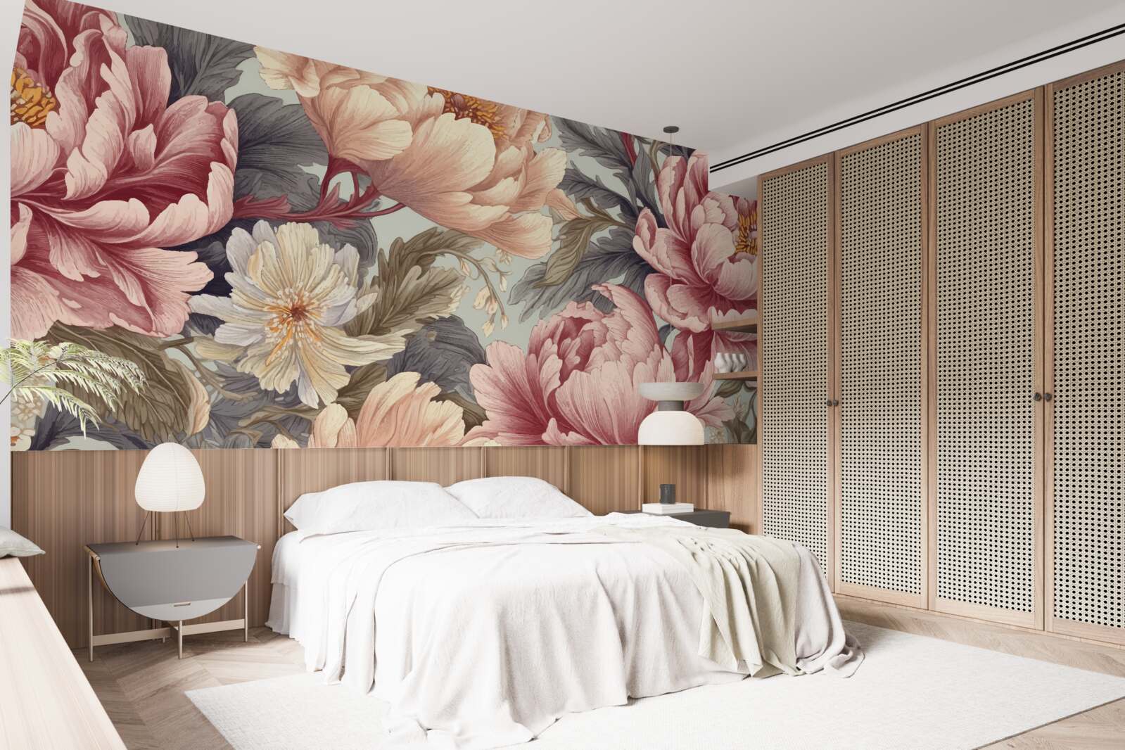 Fototapet flori mari în stadiul de boboc