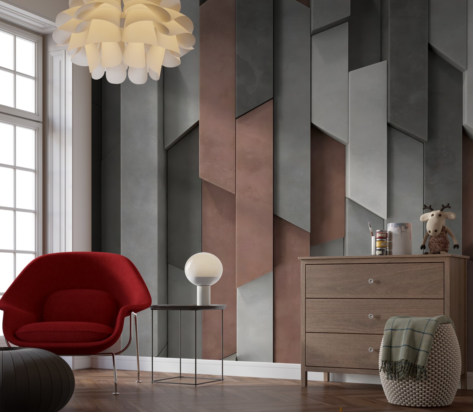 Fototapet forme verticale cu volum