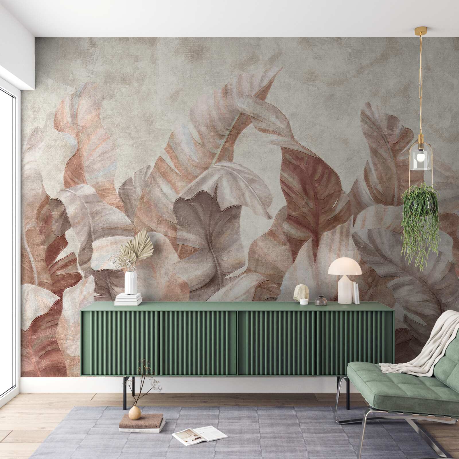 Fototapet frunze mari de plante tropicale