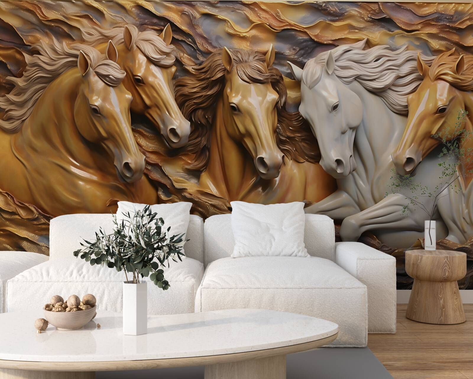 Fototapet caii care aleargă au devenit ușori