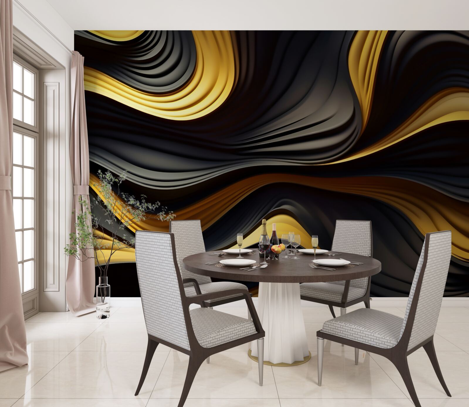 Fototapet aragazurile din deșert sunt abstracte