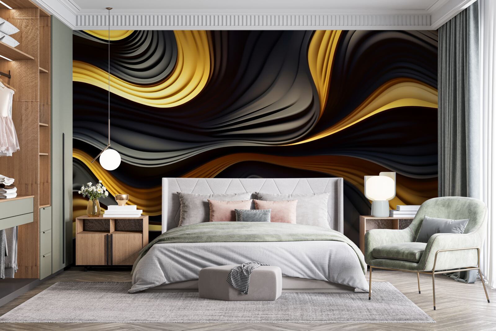 Fototapet aragazurile din deșert sunt abstracte