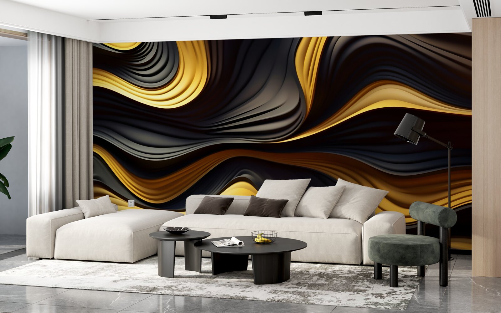 Fototapet aragazurile din deșert sunt abstracte