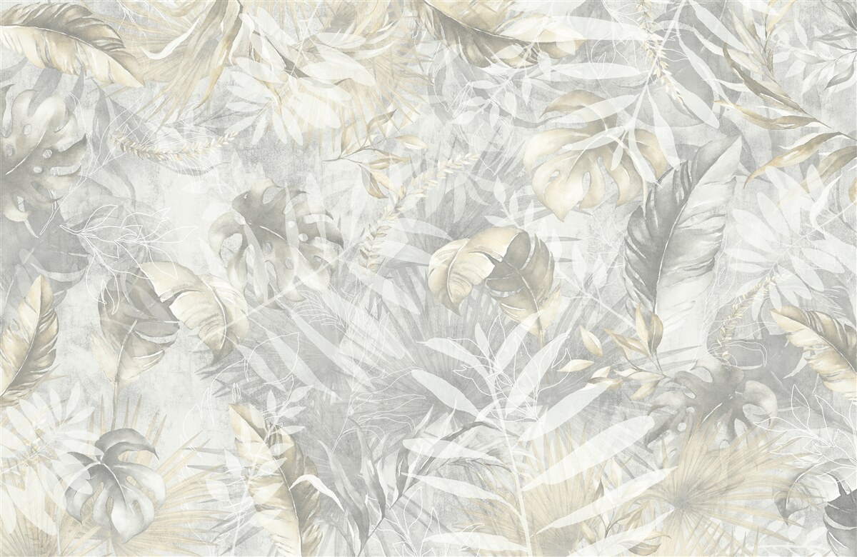 Fototapet abundența de plante în junglă