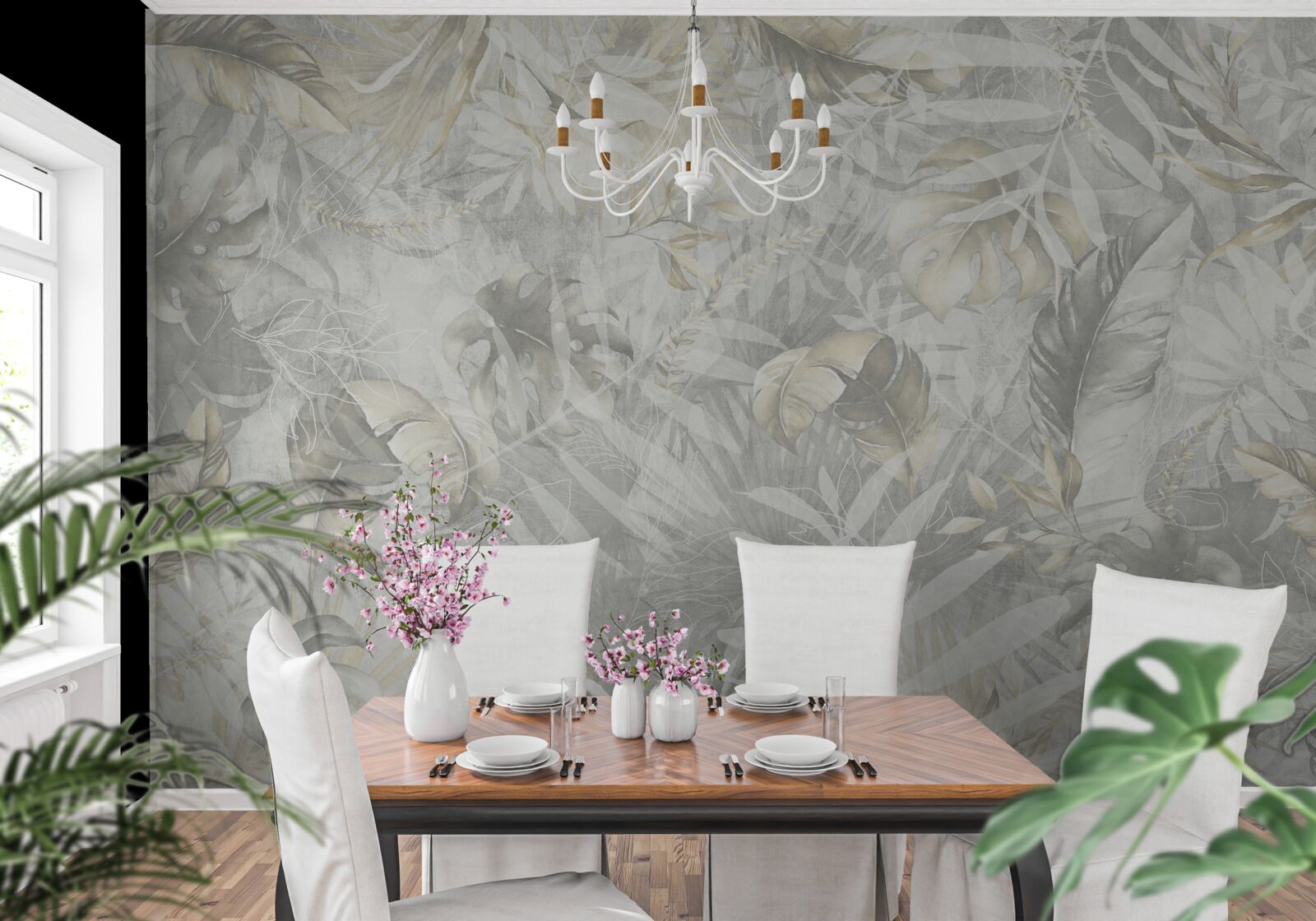 Fototapet abundența de plante în junglă