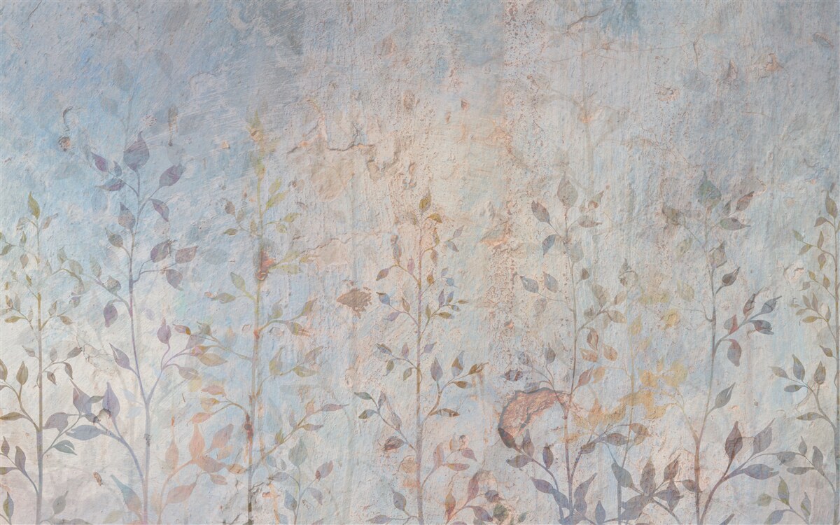 Fototapet ramuri subțiri ca o acuarelă